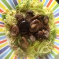 El cooksnap de Vanessa Muñoz Pineda cuando hizo Espaguetti de calabacín con falsa bechamel de coliflor.