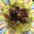 El cooksnap de Vanessa Muñoz Pineda cuando hizo Espaguetti de calabacín con falsa bechamel de coliflor.