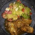 El cooksnap de Yesica Gimenez cuando hizo Pollo a la mostaza con ensalada de papa y chaucha.