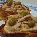 El cooksnap de Eduardo Gutiérrez cuando hizo Brioche de melva de Andalucía, mayonesa ahumada y aceitunas.