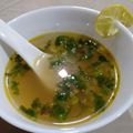 Kajal Ankur Dholakia's cooksnap of when they made લેમન કોરીયેન્ડર સૂપ (Lemon Coriander Soup Recipe in Gujarati).