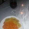 El cooksnap de treicy cerda cuando hizo Espaguetis con Camarones.