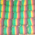 Cooksnap dari Dapur Mommy Danish untuk resep Steamed Rainbow Cake Ny. LiemAngken Keenan