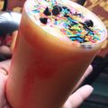 ayansh का कुकस्नैप जब उन्होंने मैंगो शेक(mangoshake recipe in hindi) बनाया था।
