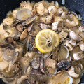 El cooksnap de Javier Voto cuando hizo Cazón con almejas en salsa de limón.