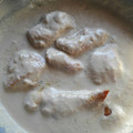 El cooksnap de Iul cuando hizo Pechuga de pollo al roquefort.