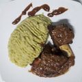 El cooksnap de alejandro cuando hizo Chuletas de cerdo ahumadas a la naranja.