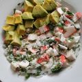 El cooksnap de Esme Rodríguez cuando hizo Ensalada de surimi.