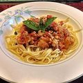 北美liuliu 的 西西里鯷魚番茄義大利麵 cooksnap