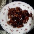 El cooksnap de Doña Merlucines cuando hizo Nueces fritas caramelizadas.