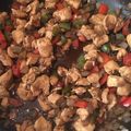El cooksnap de Clarissa cuando hizo Alambre de pollo a la Natalia.