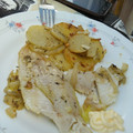 El cooksnap de Eva JC cuando hizo Merluza al horno con patatas panaderas.