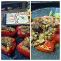 El cooksnap de Mario H. Davi cuando hizo Morrones rellenos vegetarianos a la parrilla.
