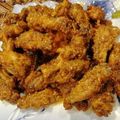 Zainab Khan's cooksnap of when they made CRISPY HONEY CHILLI WINGS🤩.