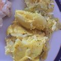 El cooksnap de Sara Lopez cuando hizo Patatas a lo Pobre (en microondas).