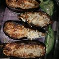 El cooksnap de Carmen cuando hizo Berenjenas rellenas de pimientos.