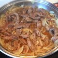 El cooksnap de Antonio cuando hizo Hígado encebollado.
