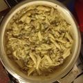 Erzsi Gellér Cooksnap-ja, amikor elkészítette a(z) Sertés tokány gombával és tésztával receptet.