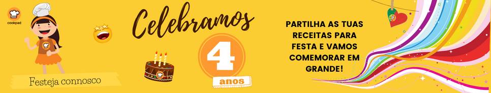 🎉 4 anos da Cookpad Portugal 🎉