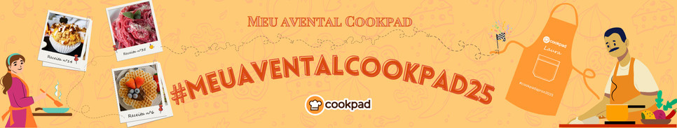 🍽️ O meu avental Cookpad 2025: aceita o desafio e ganha o teu avental personalizado! 🍽️