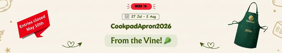 From the Vine! 🥬 | Cookpad Apron 2026