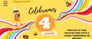 🎉 4 anos da Cookpad Portugal 🎉