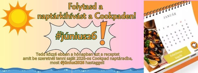 📣 Folytasd 2026-os Cookpad naptárad júniusban is! 📆🗓