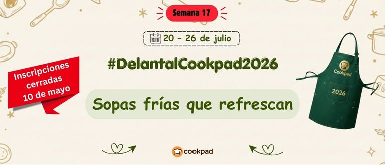 17º semana: Delantal de Cookpad 26'