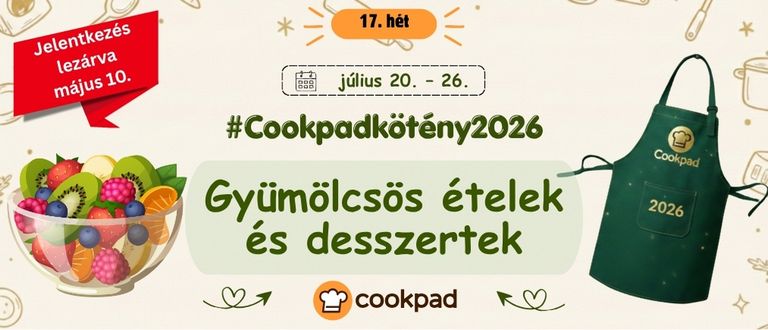 📣 Köténykihívás 2026 a Cookpaden❗️