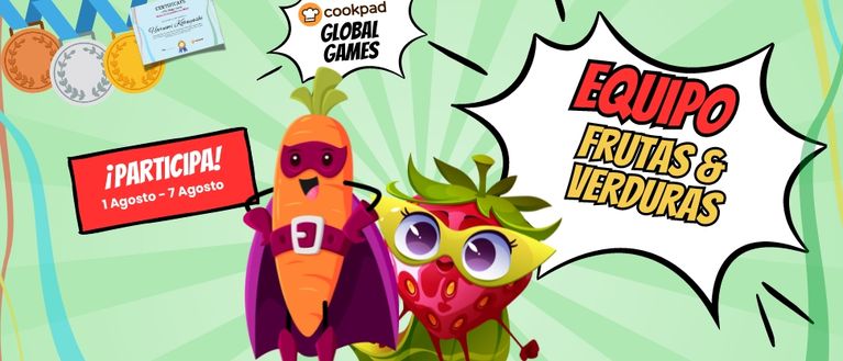Los Juegos Globales de Cookpad 2024: 🍈Frutas y Vegetales🍅