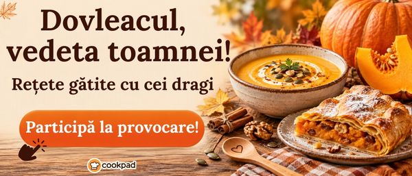 🎃 Dovleacul, vedeta toamnei! Rețete gătite cu cei dragi