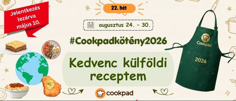 📣 Köténykihívás 2026 a Cookpaden❗️