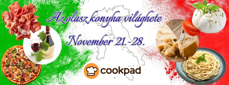 Az olasz konyha világhete a Cookpaden! 🇮🇹🍝🍕