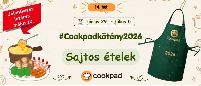 📣 Köténykihívás 2026 a Cookpaden❗️