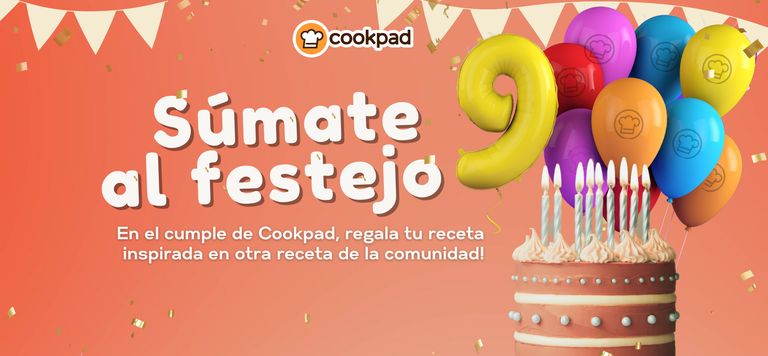 🥳 ¡Feliz cumple, Cookpad!🎂