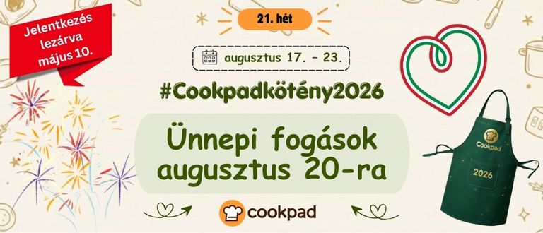 📣 Köténykihívás 2026 a Cookpaden❗️