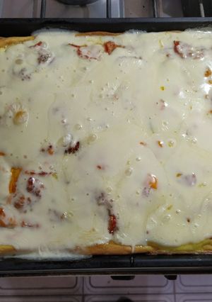 Una foto de Tarta de jamón queso especial
