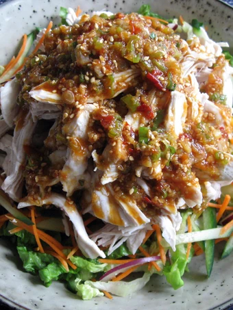 Easy Way Make Recipe Chicken Salad With Spicy Sauce that is Delicious, So Delicious}