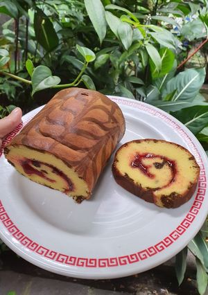 Foto resep Bolu gulung kuno selai strawbery