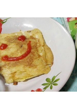Foto resep Roti tawar telur isi