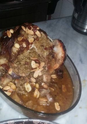 صورة لوصفة دجاج محشي بالفريك
