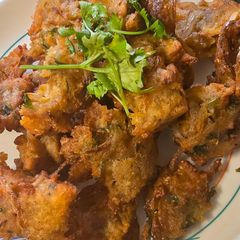 A picture of Makai raw potato fritters.