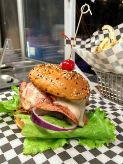 Una foto de Hamburguesa hawaiana