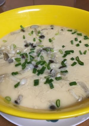 菇菇蒸蛋 的食譜成品照片