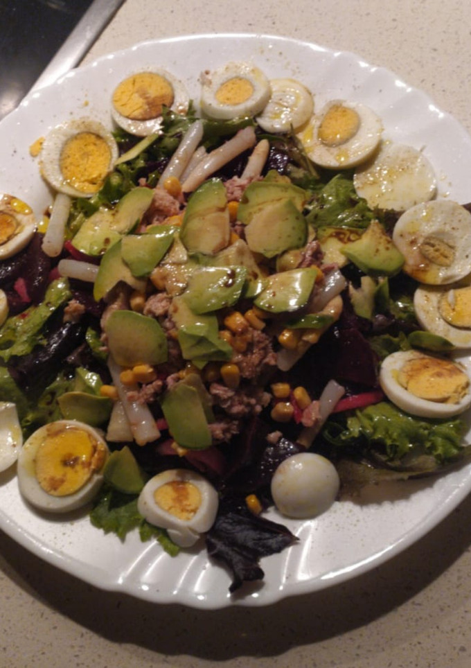 Una foto de Ensalada primavera