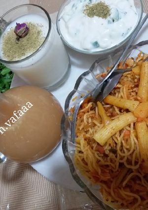 عکسی از دستور پاستا (ماکارونی)