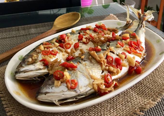 Resep Ikan Kembung Kukus Saos Tiram Rice Cooker Oleh Rims Kitchen