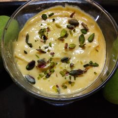 A picture of Mango Shrikhand.