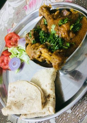 A picture of # my zodiac#Homestyle chicken curry.