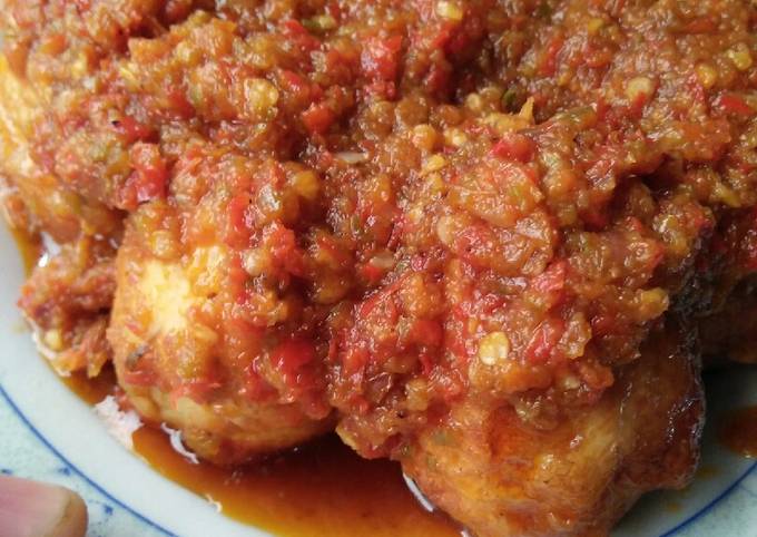 Cara Gampang Membuat Sambal balado telor simple banget, Enak Banget